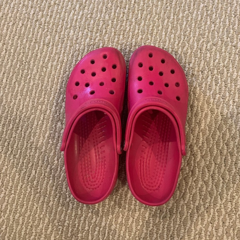 Hot Pink Crocs